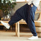 Pantalones de Lino Holgados Retro para Hombre Talla Grande