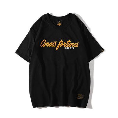 Camiseta Manga Corta para Hombre con Estampado de Gato de la Suerte - Image 2