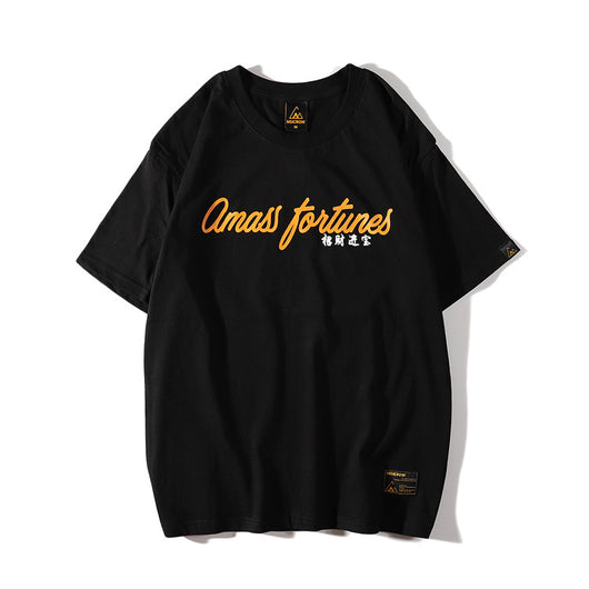 Camiseta Manga Corta para Hombre con Estampado de Gato de la Suerte - Image 2