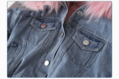 Chaqueta Denim con Forro de Cashmere para Niños - Image 13