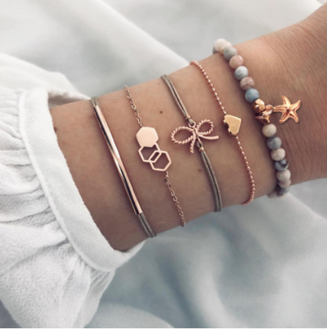 Set de Pulseras Bohemias Vintage con Cuentas y Amuletos para Mujer - Image 24