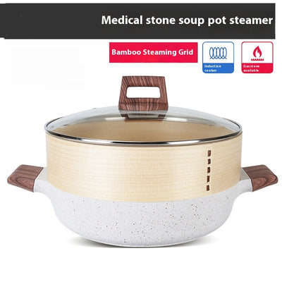 Olla para Sopa de Acero Inoxidable Gran Capacidad con Piedra de Arroz - Image 19