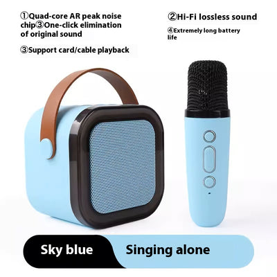 Micrófono Inalámbrico Bluetooth para Karaoke Familiar - Sistema Todo en Uno - Image 10