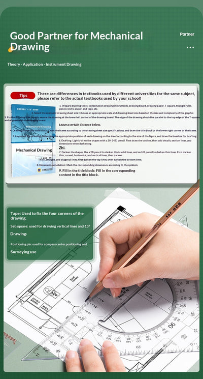 Kit Completo de Herramientas de Dibujo Técnico para Arquitectura e Ingeniería - Image 11