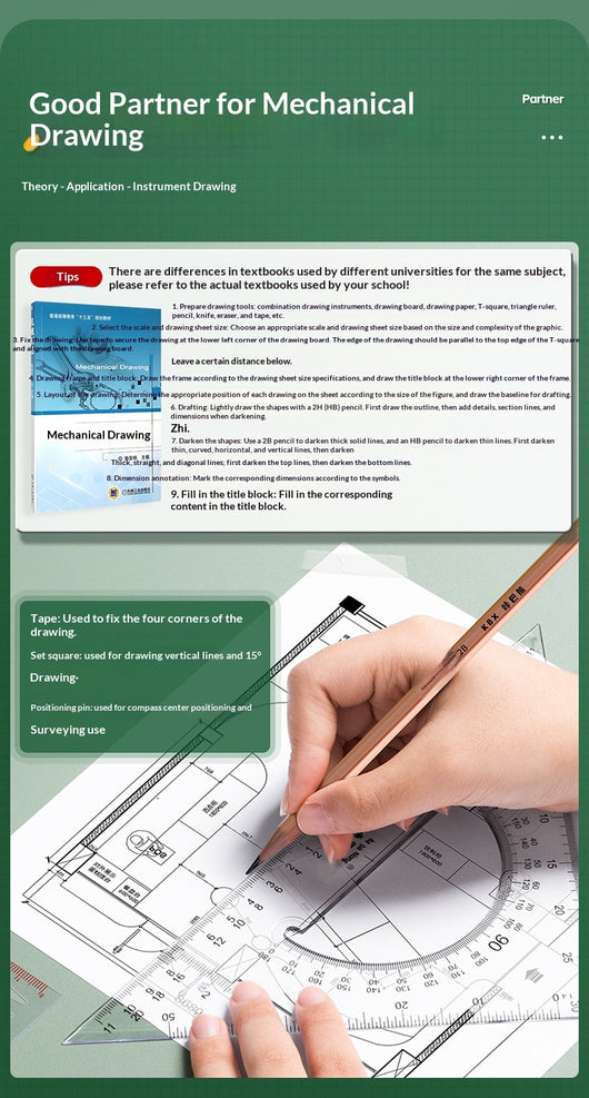 Kit Completo de Herramientas de Dibujo Técnico para Arquitectura e Ingeniería - Image 11