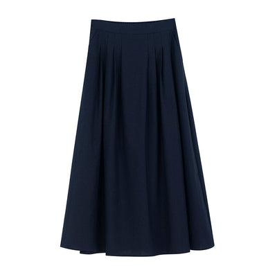 Falda A-línea Corta de Algodón y Lino - Corte Slim - Image 8