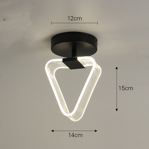 Lámpara de Techo Minimalista Luxury con Guía de Línea para Porche