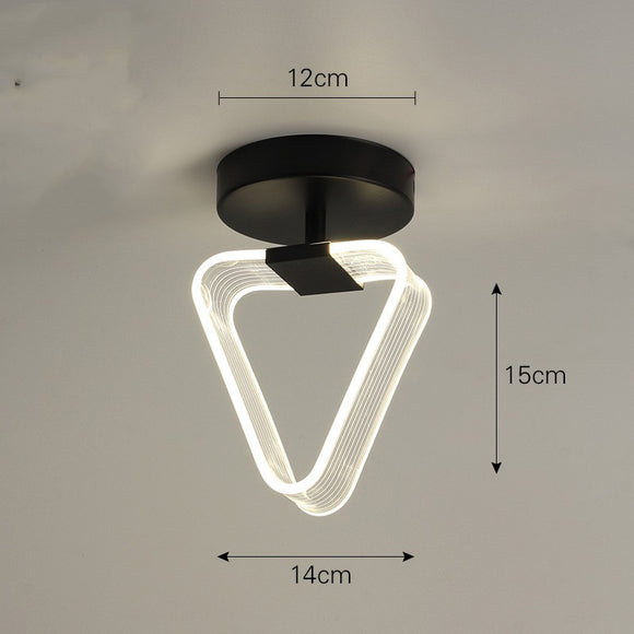 Lámpara de Techo Minimalista Luxury con Guía de Línea para Porche