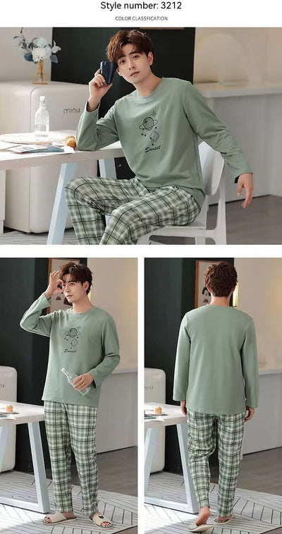 Pijama Largo para Hombre - Ropa de Casa Primavera y Otoño - Image 15