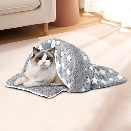 Cama Nido Térmico para Gatos - Saco de Invierno Acogedor con Diseño de Cueva - Image 11