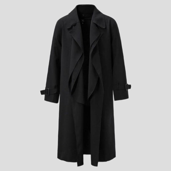 Abrigo Trinchera Suelta Largo para Hombre