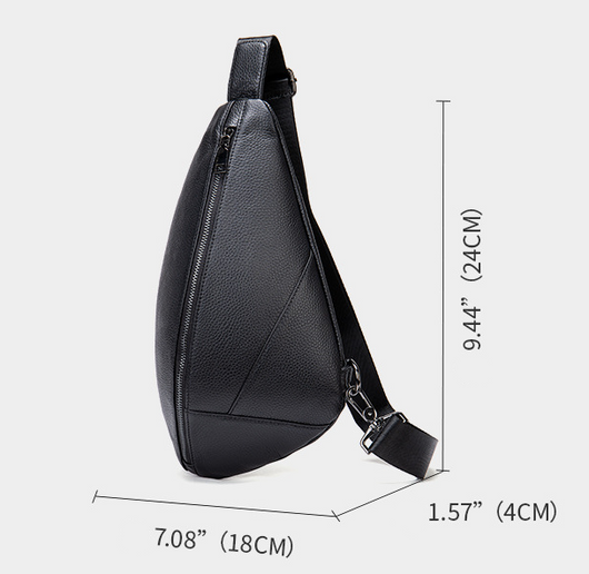 Bolsa de Pecho en Cuero Genuino - Estilo Retro Clásico para Hombre - Image 6