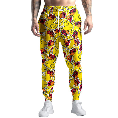 Pantalones de Chándal Estampado Digital Graffiti Colorido Corte Recto - Image 22