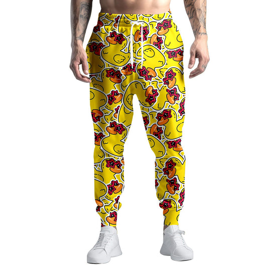 Pantalones de Chándal Estampado Digital Graffiti Colorido Corte Recto - Image 22