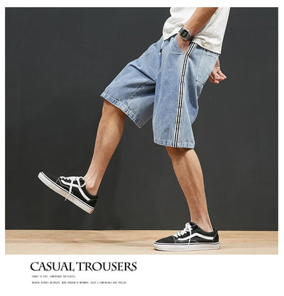 Shorts de Mezclilla Talla Grande con Cintura Elástica Ajustable - Image 9