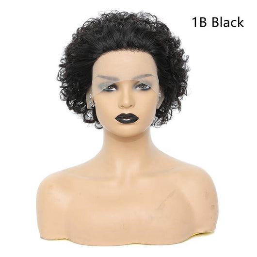 Peluca Rizada Africana con Encaje Frontal para Mujer - Image 9