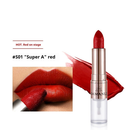 Labial Mate Resistente Sin Transferencia - Color Sólido Larga Duración - Image 7