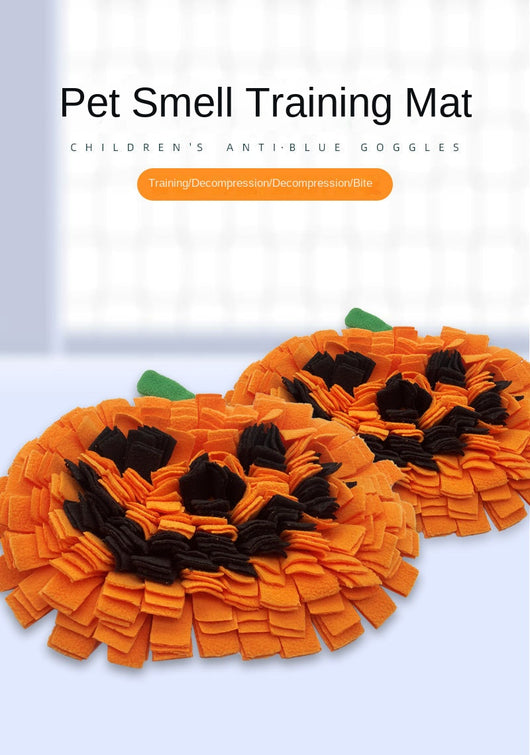 Tapete Olfativo para Perros Diseño Calabaza - Enriquecimiento Mental y Control de Velocidad - Image 9
