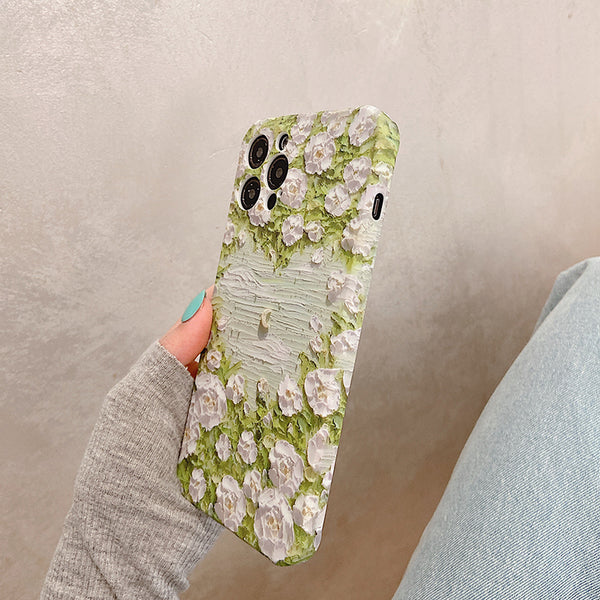 Funda Protectora para Celular con Diseño de Paisaje al Óleo - Resistente a Caídas para Mujeres