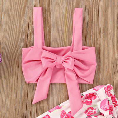 Conjunto Infantil Estampado Floral - Top Tubo y Pantalón Corto - Image 8