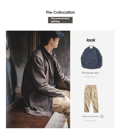 Abrigo Impermeable de Lana Encerada Estilo Británico Marrón - Gabardina Retro para Hombre - Image 20