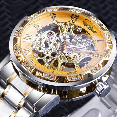 Reloj Mecánico Hueco con Cristales Brillantes - Image 27