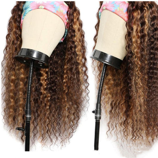 Peluca Diadema Mujer Cabello Rizado Sintético Multicolor Largo - Image 10