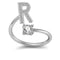 26 Letter English Rings Jewelry R Opening adjustable