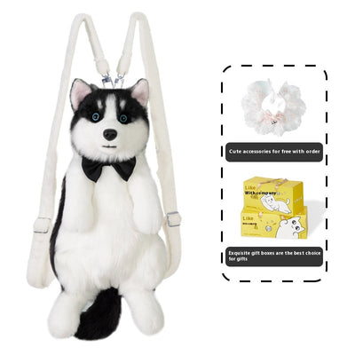 Peluche Simulado de Husky - Juguete de Bolsa Interactivo - Image 11