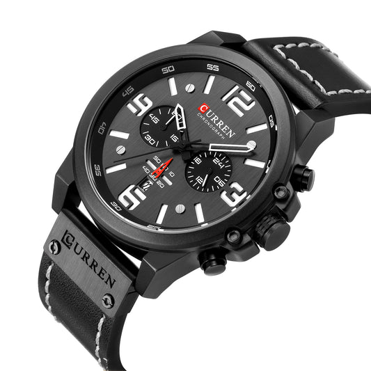 Reloj Deportivo Carrian 8314 - Cronógrafo de Cuarzo Resistente al Agua para Hombre