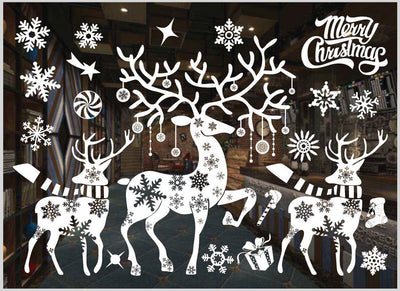 Pegatinas Navideñas para Ventanas en Colores Festivos - Image 20