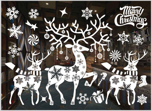Pegatinas Navideñas para Ventanas en Colores Festivos - Image 20