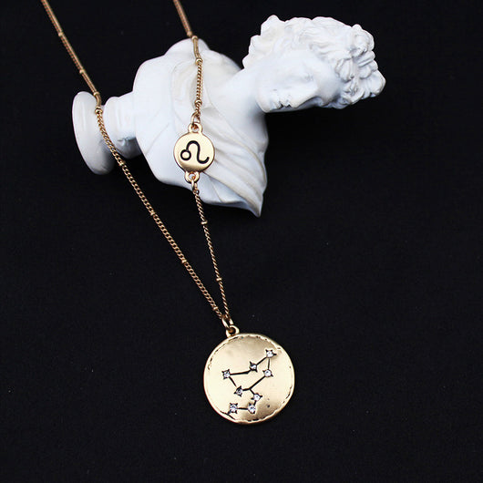 Colgante Dorado de los 12 Signos del Zodiaco - Image 30