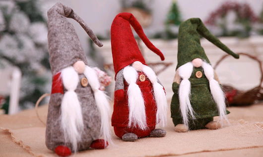 Muñeco Navideño Europeo sin Rostro - Decoración de Anciano Barbudo - Image 3
