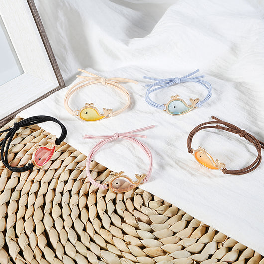 Anillos para el Cabello de Acrílico con Diseño de Ballena - Image 3