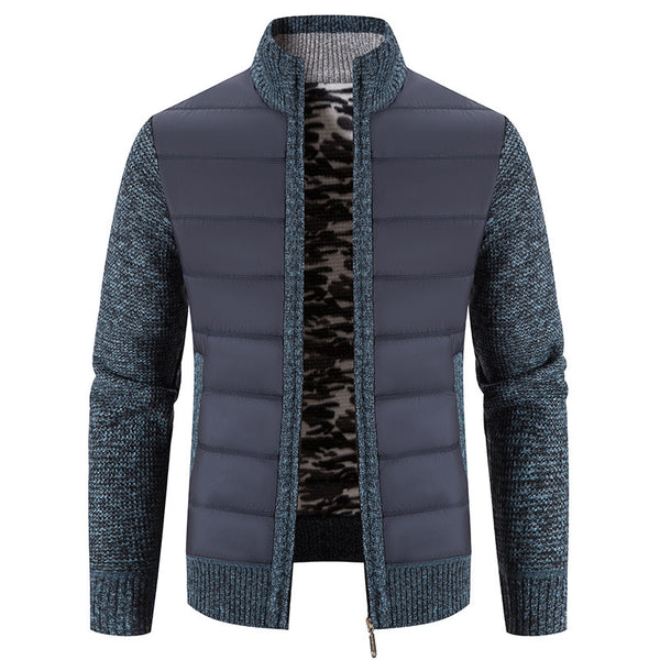 Cardigan Sweater para Hombre con Cuello de Solapa