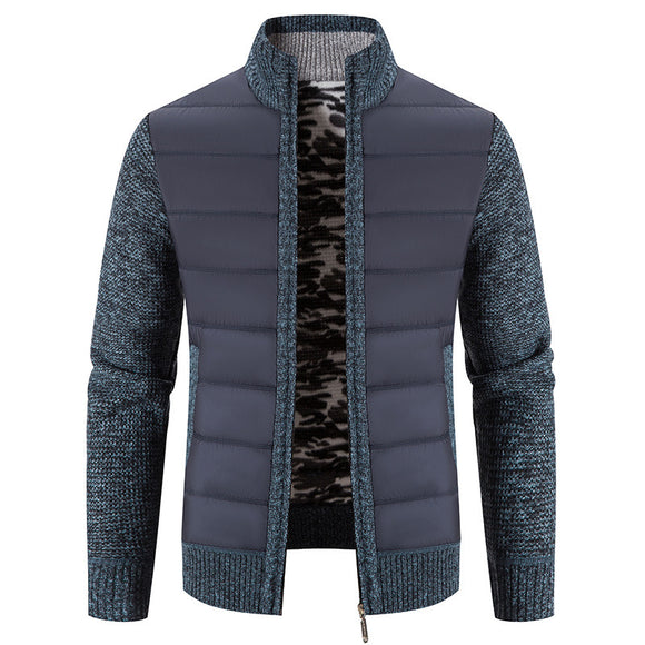 Cardigan Sweater para Hombre con Cuello de Solapa