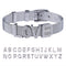 Custom Letter Bracelet Silver Bracelet