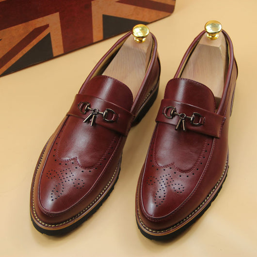 Zapatos de Cuero Británicos para Hombre - Suela Flexible Transpirable - Image 9