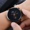 Reloj de Pulsera Ultra Delgado para Hombre con Correa de Cuero