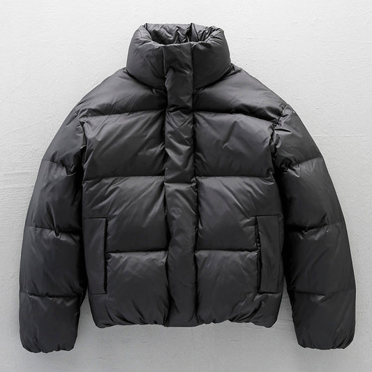 Chaqueta Acolchada con Cuello Alto para Hombre