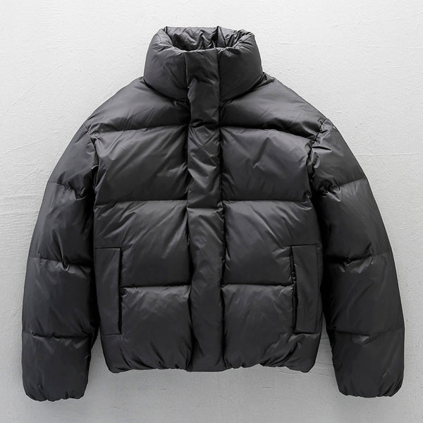 Chaqueta Acolchada con Cuello Alto para Hombre