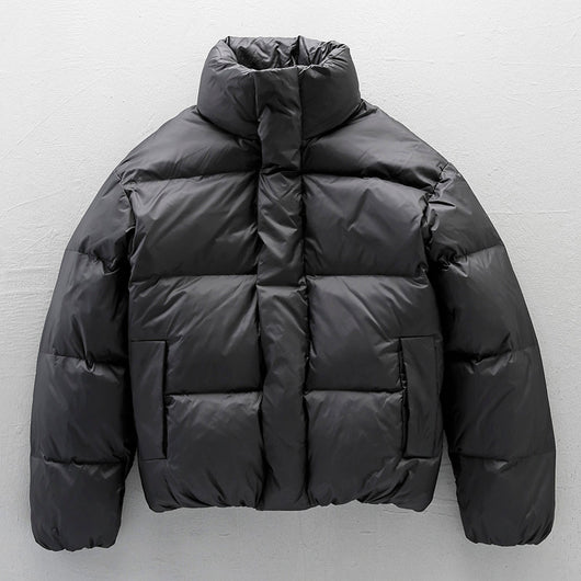 Chaqueta Acolchada con Cuello Alto para Hombre