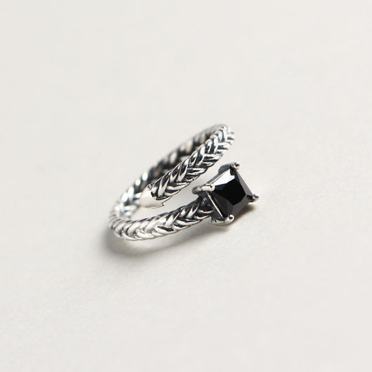 Anillo de Plata Zirconia para Dedo Índice Estilo Coreano - Image 2
