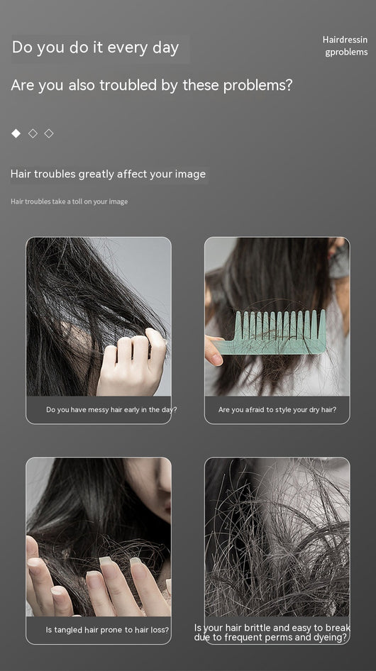 Black and rose gold wireless negative ion straight hair comb with three temperature settings and a sleek, portable design. - Image 16