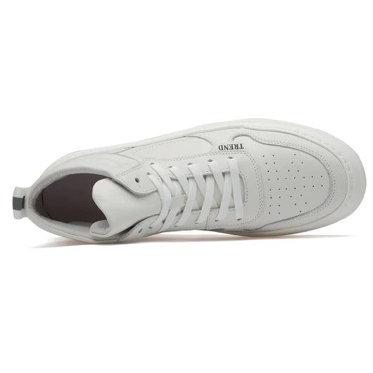 Tenis Altos de Cuero Coreanos para Hombre - Estilo Urbano Deportivo - Image 8