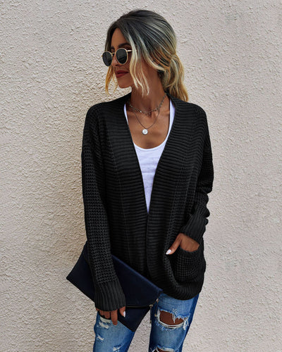 Cardigan Tejido Holgado para Mujer - Abrigo Casual Otoño Invierno - Image 2
