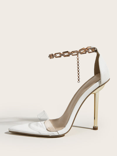 Sandalias Stiletto con Tacón Puntiagudo y Detalles de Cristales Brillantes - Image 10