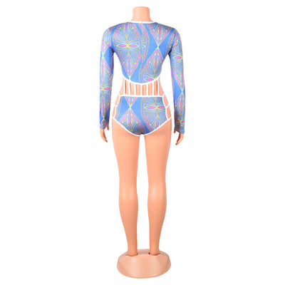 Bodysuit Manga Larga Calado con Estampado Digital - Image 20
