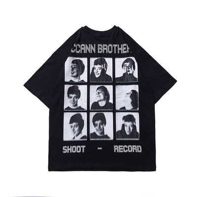 Camiseta Retro Oscura Estilo Europeo y Americano para Hombre - Image 10